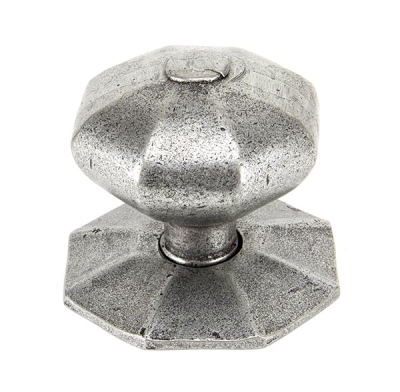 Pewter Patina Octagonal Centre Door Knob