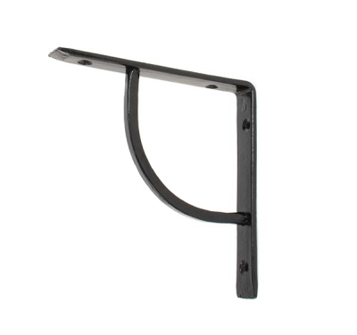 Black Plain Shelf Bracket