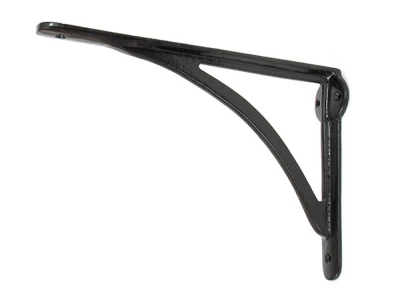 Black Curved Shelf Bracket