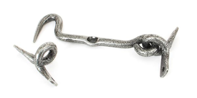 Pewter Patina Forged Cabin Hook