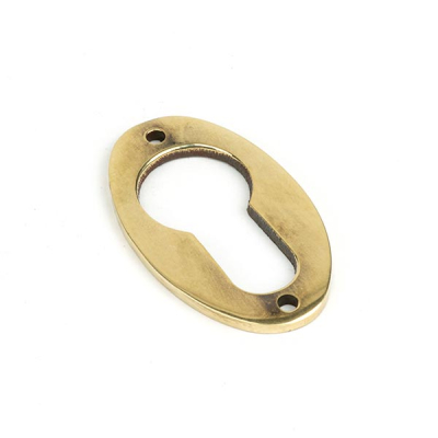 Aged Brass Oval Euro Esctucheon