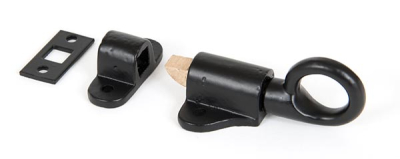 Black Fanlight Catch with Two Keeps