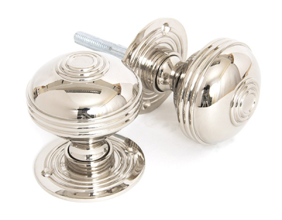 Polished Nickel Prestbury Mortice/Rim Knob Set