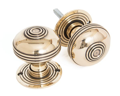 Aged Brass Prestbury Mortice/Rim Knob Set