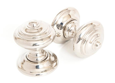 Polished Nickel Elmore Concealed Mortice Knob Set