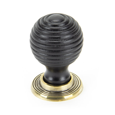 Ebony Wooden Beehive Cabinet Knob