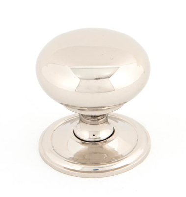 Polished Nickel Mushroom Cabinet Knob