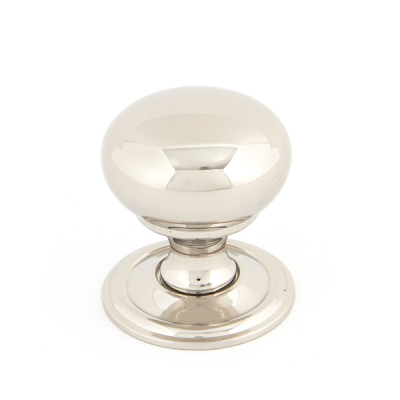 Polished Nickel Mushroom Cabinet Knob