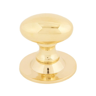 Polished Brass Oval Cabinet Knob