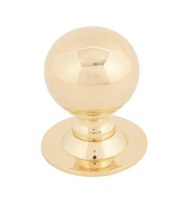 Polished Brass Ball Cabinet Knob