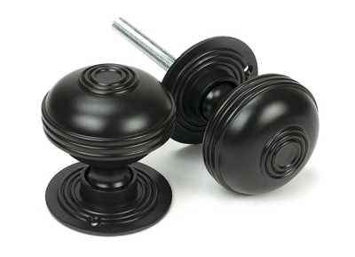 Aged Bronze Prestbury Mortice/Rim Knob Set