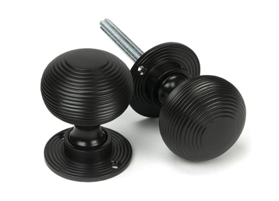 Aged Bronze Heavy Beehive Mortice/Rim Knob Set