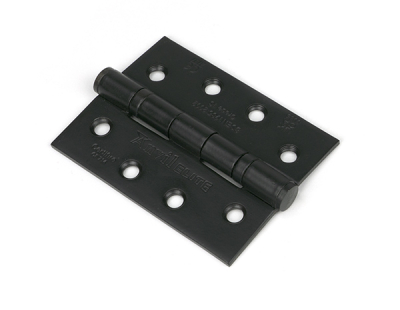 Black Ball Bearing Butt Hinge (pair) SS