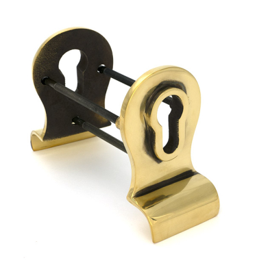 Aged Brass 50mm Euro Door Pull (Back to Back Fixings)