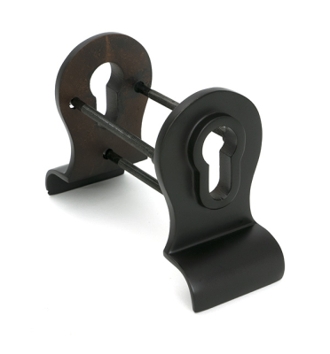 Aged Bronze 50mm Euro Door Pull (Back to Back Fixings)