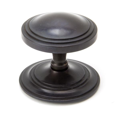 Aged Bronze Art Deco Centre Door Knob