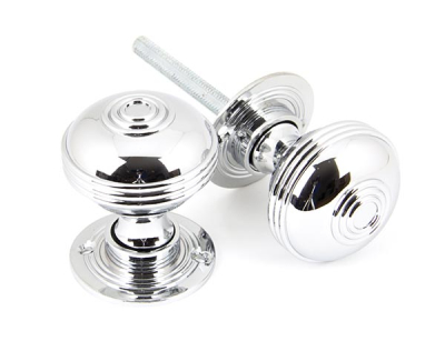Polished Chrome Prestbury Mortice/Rim Knob Set