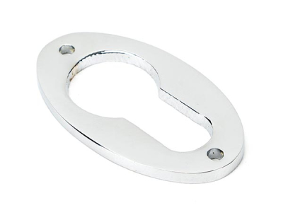 Polished Chrome Oval Euro Esctucheon