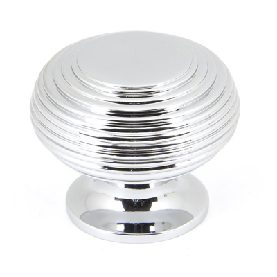 Polished Chrome Beehive Cabinet Knob