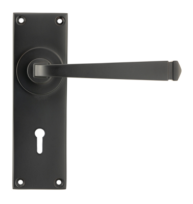Aged Bronze Avon Lever Lock Set