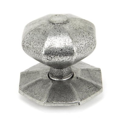 Pewter Patina Octagonal Centre Door Knob
