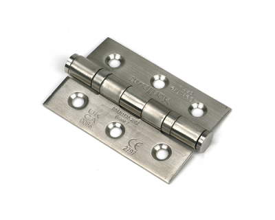 Satin Stainless Steel Ball Bearing Butt Hinge (pair) SS