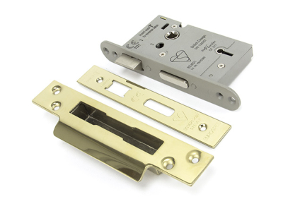 PVD Brass 5 Lever Heavy Duty BS Sash Lock