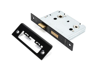 Black Bathroom Mortice Lock