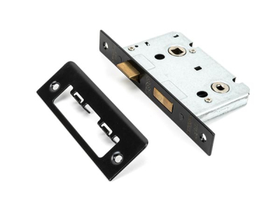 Black Bathroom Mortice Lock