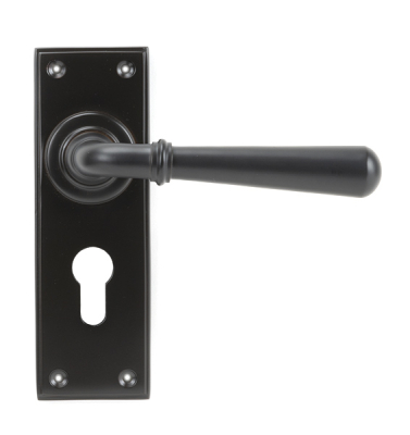 Aged Bronze Newbury Lever Euro Lock Set