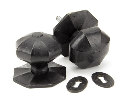 External Beeswax Octagonal Mortice/Rim Knob Set