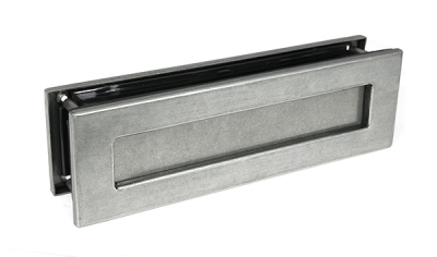 Pewter Patina Traditional Letterbox