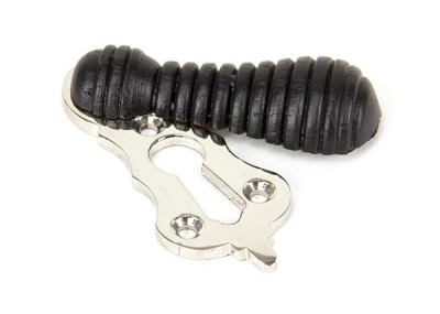 Ebony Polished Nickel Beehive Escutcheon