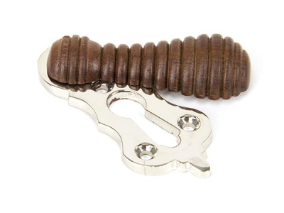 Rosewood Polished Nickel Beehive Escutcheon