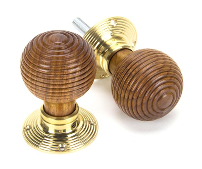 Rosewood Beehive Mortice/Rim Knob Set
