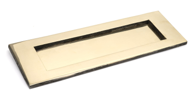 Aged Brass Letter Plate