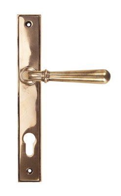 Polished Bronze Newbury Slimline Lever Espag. Lock Set