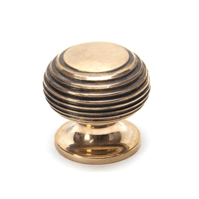 Polished Bronze Beehive Cabinet Knob