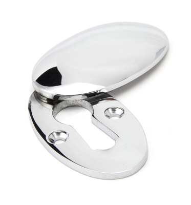 Polished Chrome Oval Escutcheon