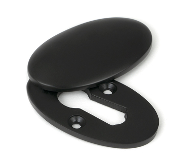 Aged Bronze Oval Escutcheon