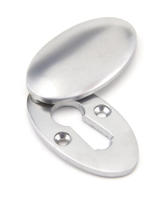 Satin Chrome Oval Escutcheon