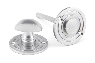 Satin Chrome Round Thumbturn Set