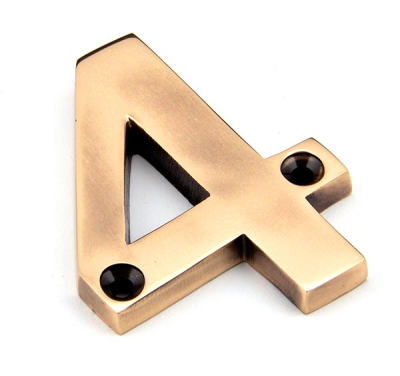 Polished Bronze Polished Bronze Numeral