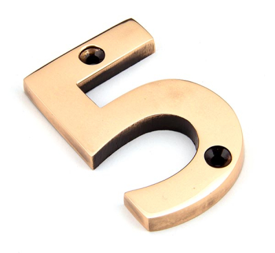 Polished Bronze Polished Bronze Numeral