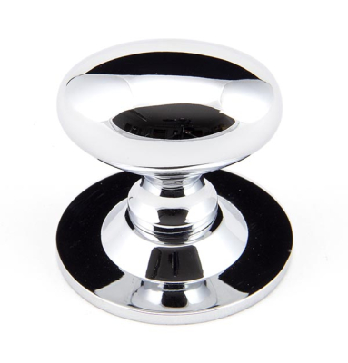 Polished Chrome Oval Cabinet Knob