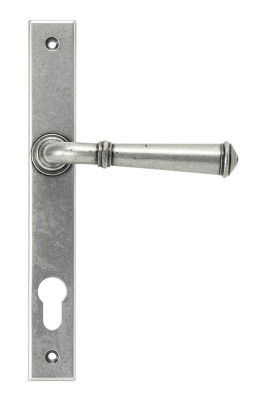 Pewter Patina Regency Slimline Lever Espag. Lock Set