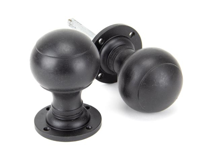 External Beeswax Regency Mortice/Rim Knob Set