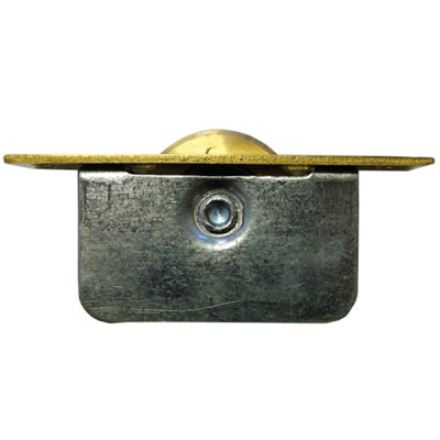 2Inch Square Ended Sash Pulley - Polished Brass
