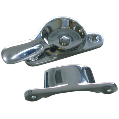 Narrow Locking Fitch Fastener - Polished Chrome