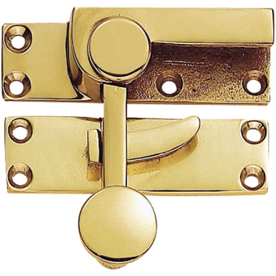 Quadrant Fastener - Polished Brass